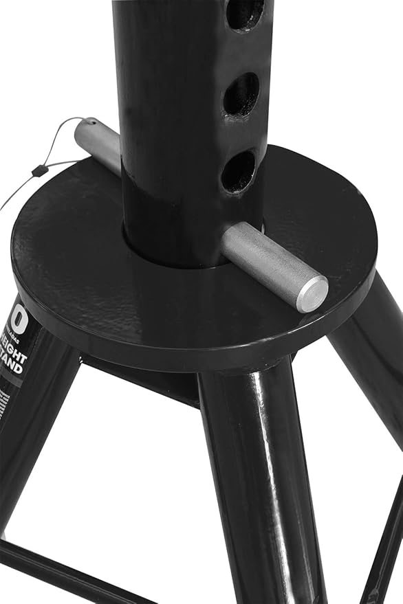 Torin 10 Ton (20,000 lb) Capacity Heavy Duty Steel Jack Stands, Low Profile, 2 Pack, T80070 , Black