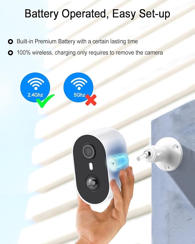 ANRAN Solar Security Cameras Wireless Outdoor for Home Security, 3MP 2K Color Night Vision WiFi Surveillance Home Camera with Solar Panel, Spotlight, PIR Detection, 2-Way Talk, 2 Packs