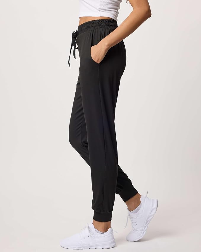 3 Pack Women's Lounge Joggers Sweatpant Active Athletic Yoga Workout Pocket | Available in Plus Size, Ladies Casual, Drawstring Gym Pants, Sleep Bottoms, Hiking, Running, Fitness, Exercise, Pajama, Soft