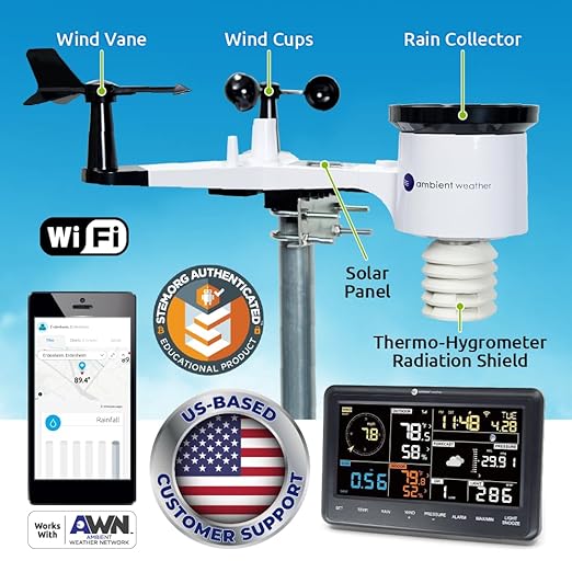 Ambient Weather WS-2902 WiFi Smart Weather Station