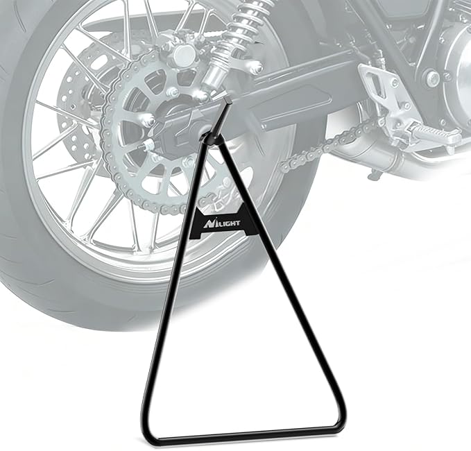 Nilight Dirt Bike Kickstand Holder, Universal Motorcycle Triangle Side Stand for 80-500cc Supermoto Motocross Enduro Pit Bike Black