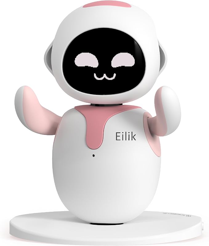 ENERGIZE LAB Eilik –Your Desktop Companion Full of Personality with Expressive Animations & Reactions, Touch-Responsive Play, Mini Games, Robot for Adults & Kids
