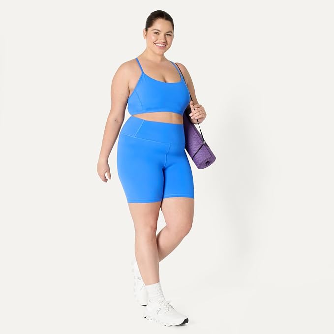 Amazon Essentials Women's Active FormFlex Buttery Soft High Waist Biker Shorts