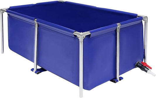 Canvas Fish Pond, Foldable Fish Aquarium Tank, Portable Koi Breeding Pool, Indoor Outdoor Goldfish Tank, Turtle Ornamental Pool