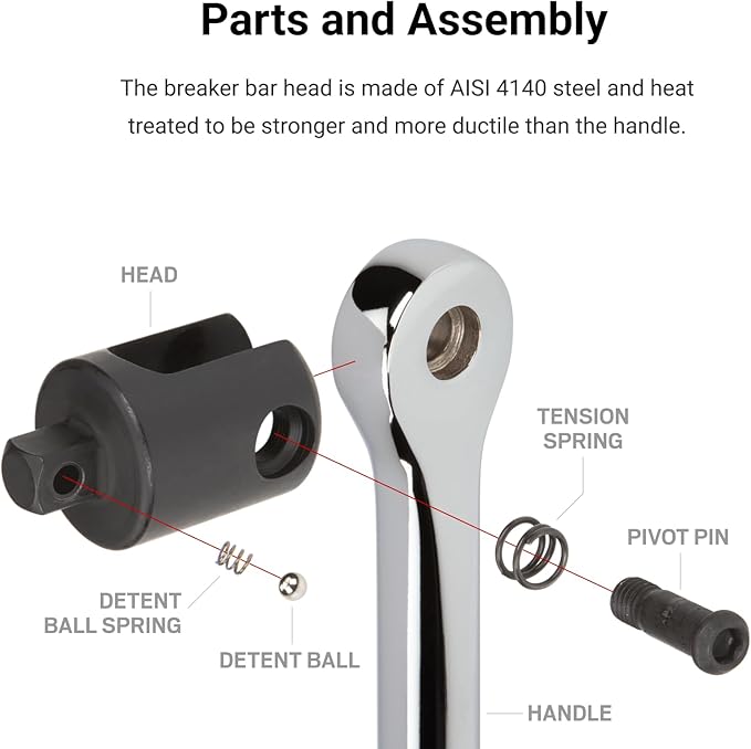 TEKTON 3/8, 1/2 Inch Drive Breaker Bar Set (2-Piece) | SBH99200