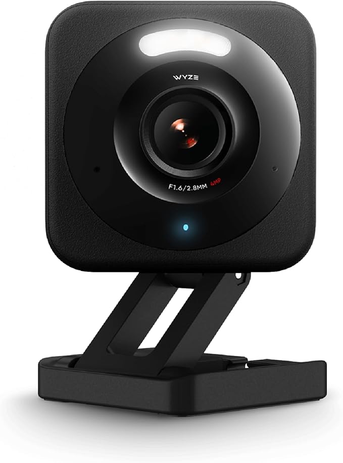 WYZE Cam v4 (Latest Model), 2.5K AI Security Camera, Indoor/Outdoor Cameras for Home Security, Baby Monitor & Pet Camera, Vibrant Color Night Vision, No Subscription Required, Free Expert Help