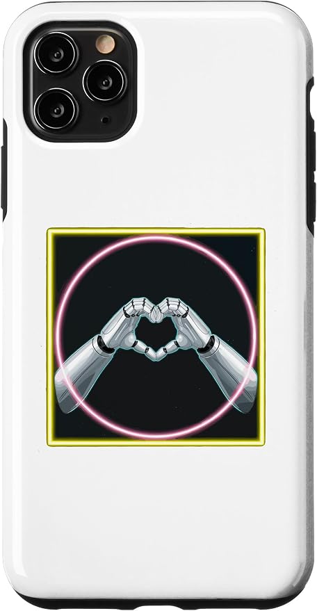 iPhone 11 Pro Max Hand Heart AI Robot | Hands Robot Shirt Case