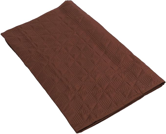 Dog Bed Cover, Pet Blanket Sofa Couch Furniture Protector for Large Dog, Noiseless Quilted Non Slip Bottom, Easy to Remove, 52x82 Inch Brown Polyester, TPU (30x70in/ 76.2x177.8cm)