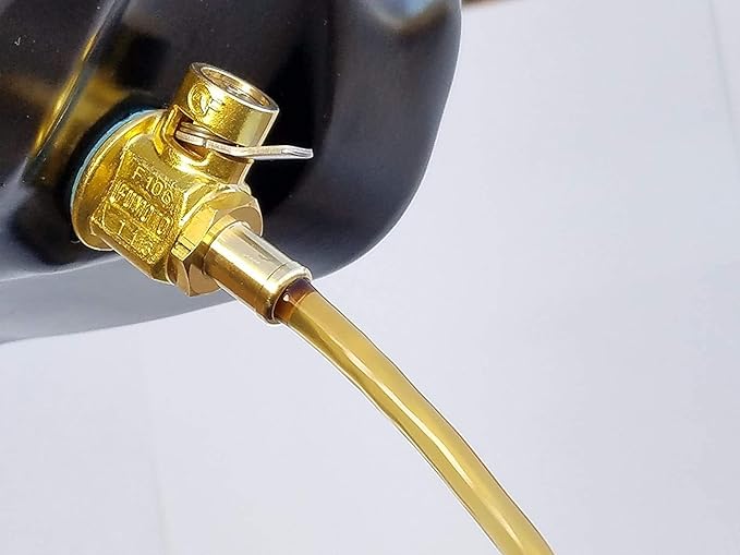 Original Fumoto F107N with LC-10 lever clip FN-Series Engine Oil Drain Valve, 1 Pack, Golden