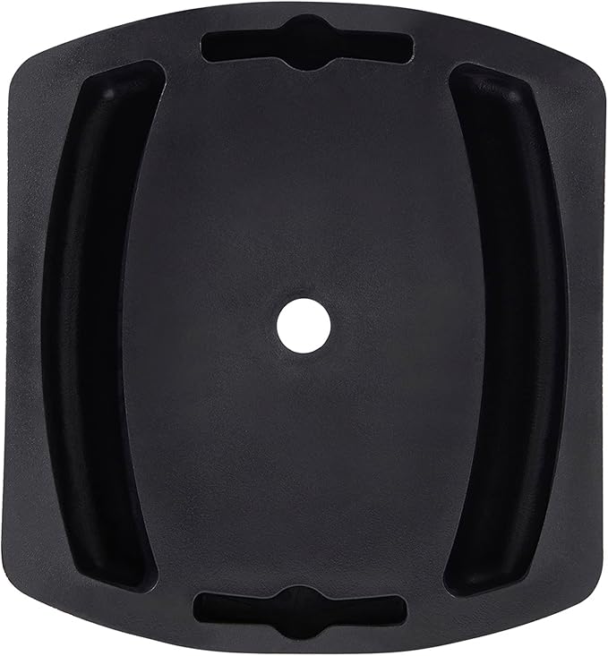 LEORAY Jack Wheel Chock, Reinforced Rubber Jack Caster Wheel Dock for Caravans and Trailers (Dual Wheel)