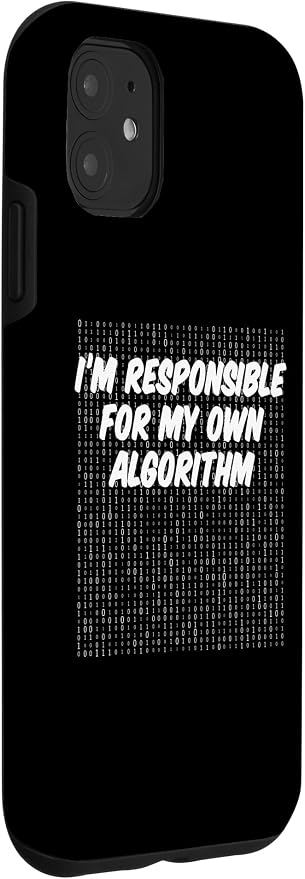 iPhone 11 Binary Code Computer Algorithm AI Artificial Intelligence Case