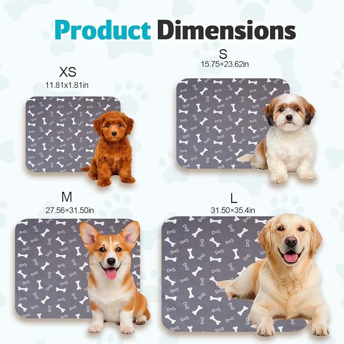 Puppy Pads for Dogs, 2026 New Washable Puppy Pads with Pheromones, Pee Pads for Dogs & Cats, Durable Leak-Proof & Anti-Slip Pet Training Pads for Home & Travel, Reusable (Red, 31.5" x 35.4")