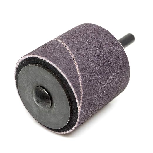 Benchmark Abrasives 1.5" x 1.5" Aluminum Oxide Abrasive Spiral Bands for Rotary Tools, Drum Sleeves for Sanding Deburring Blending Polishing on Metals Plastic Wood Rubber (10 Pack) - 120 Grit