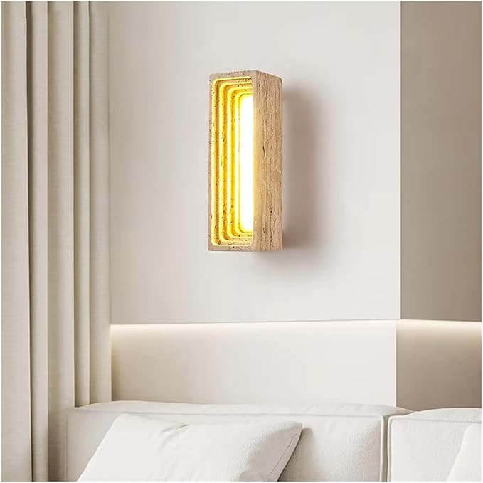 Atmosphere Background Decorative Light Modern and Simple Living Room Bedroom Staircase LED Wall Lamp,Natural Style