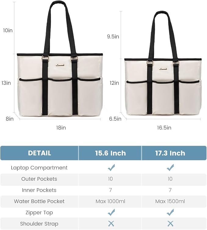 LOVEVOOK Work Tote Bag, 15.6 Inch Laptop Bag for Women Teacher Nurse Mom With Large Cup Holder, Computer Purse Large Handbag With Multi Pockets