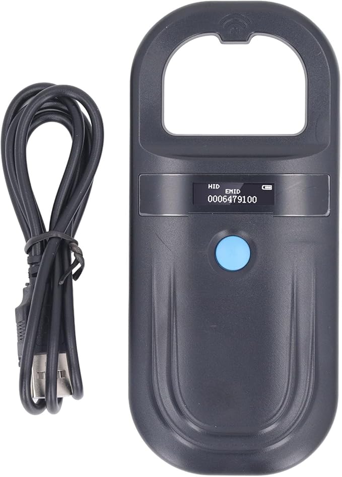 Animal Chip Scanner Handheld Pet Chip Reader for Railway Inspection, 90 Minutes Fully Charged, Sensitive Response, Non Slip Function