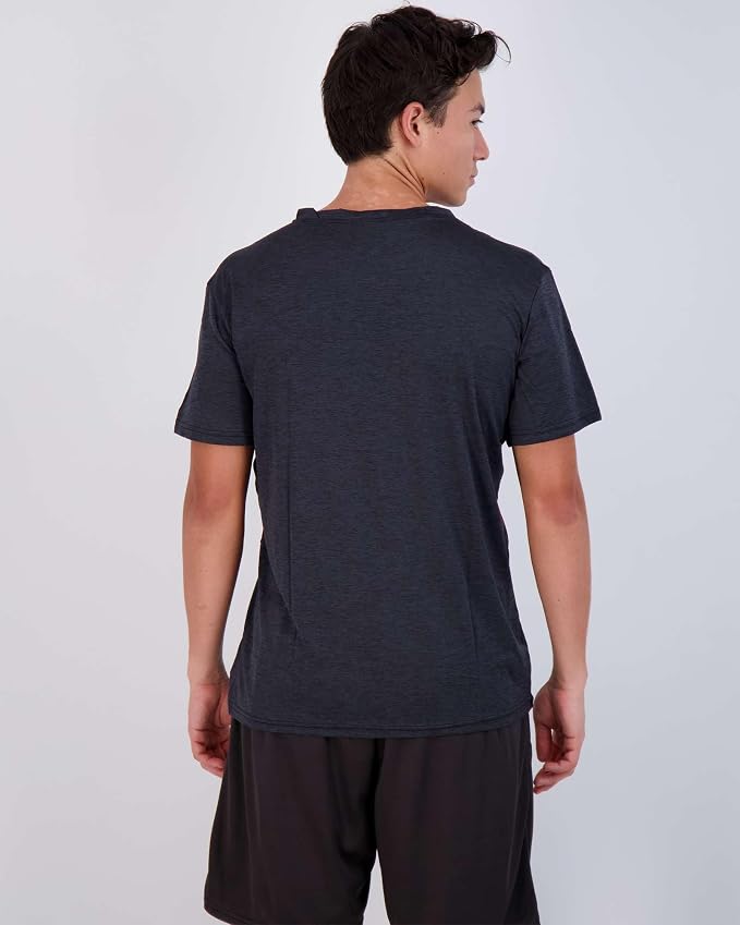 5 Pack Men's Dry Fit V Neck Gym Workout T Shirts Athletic Moisture Wicking | Cooling, Quick Dry, Breathable, Short Sleeve, Exercise, Cycling, Sports, Outdoor, Fitness, Golf, Crossfit, Hiking, Tennis