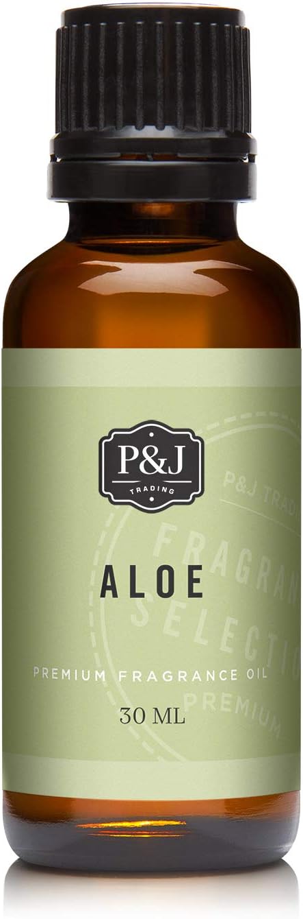 P&J Fragrance Oil - Aloe Oil 30ml - Candle Scents, Soap Making, Diffuser Oil, Fresh Scents