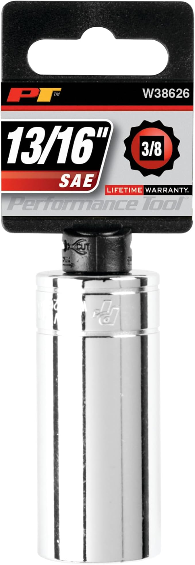 Performance Tool W38626 12-Point Socket, 3/8-Inch Drive, 13/16