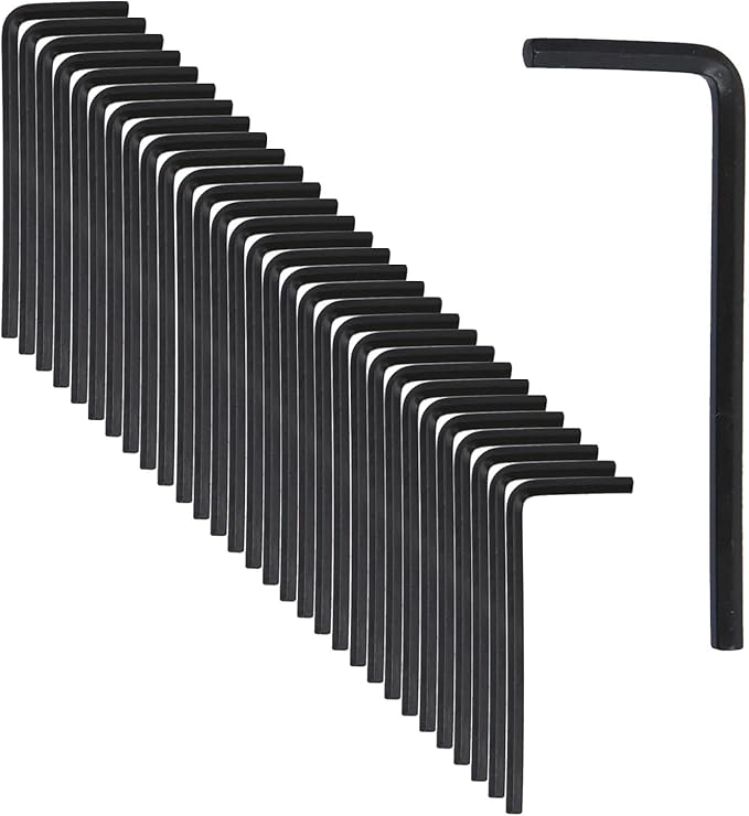 Antrader 3mm Allen Wrench L-Shaped Hex Key Set - 30 Piece Repair & Installation Tool,Black
