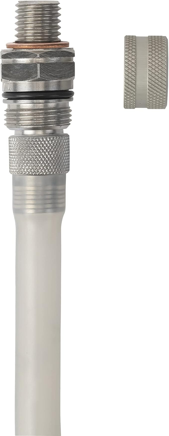 Stahlbus Oil Drain Valve Plug M12x1.5x12mm Steel - Clean, Easy, NO Tool Oil Change - Includes Oil Drain Plug, Washer, Cap, Connector, Silicone Hose Compatible with: Most BMW Vehicles