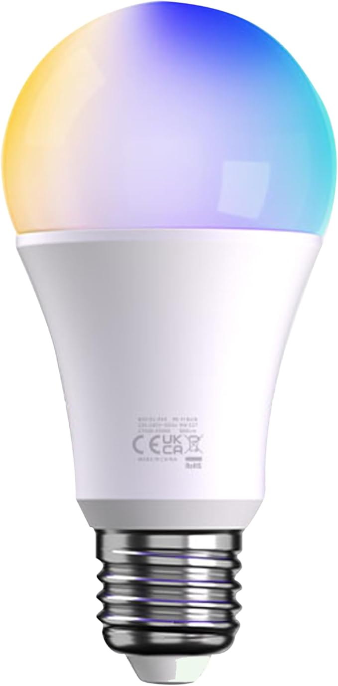 LED Smart Light Bulbs, Color Changing Light Bulb Work with Alexa & Google Home, Preset Scene, Music Sync, A60 E26 2.4GHz RGBTW WiFi Bluetooth Light Bulb 9W, 806LM
