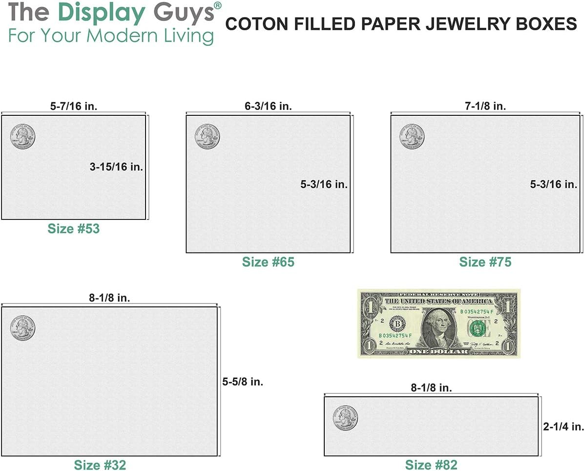 TheDisplayGuys - 25-Pack #33 Cotton Filled Cardboard Paper Jewelry Boxes Gift Case - Pastel Pink (3.5" x 3.5" x 1.0") - for Shipping or Storage
