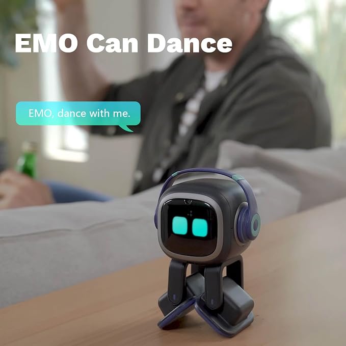 EMOPET AI Desk Robot Companion - ChatGPT Enabled with Voice Commands & Dancing, Interactive AI Robot Pet with Personality, for Adults and Kids