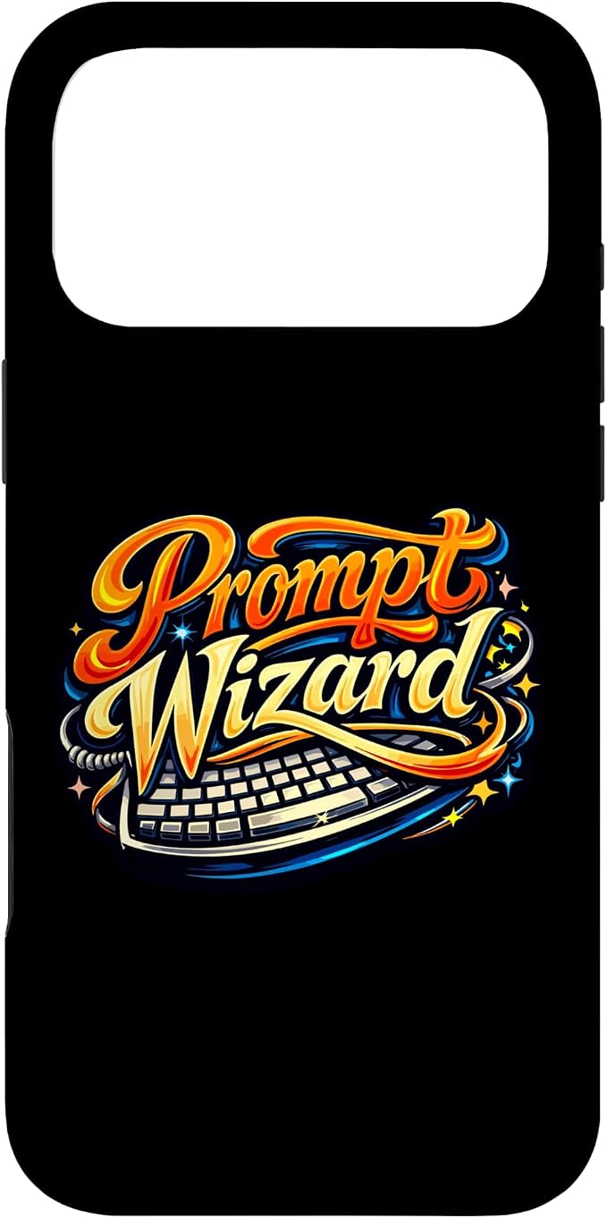 Prompt Wizard AI Retro Keyboard Case for iPhone 17 Pro Max