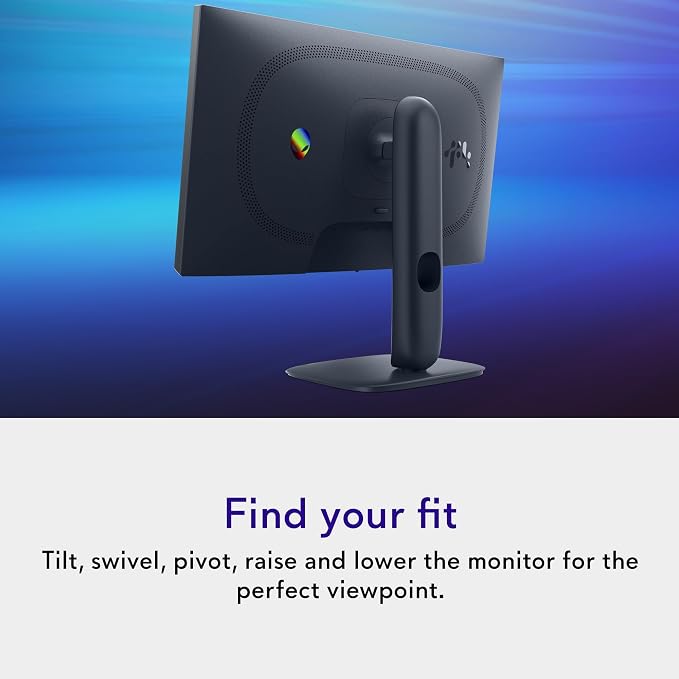 Alienware 24 Gaming Monitor AW2525HM, FHD IPS Panel, 320Hz, 0.5ms, G-SYNC | FreeSync Premium, 400 Nit Brightness, 1000:1 Contrast, 99% sRGB, Anti-Glare, USB Hub, Height Tilt Swivel, VESA 100x100