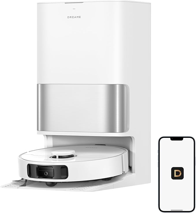 dreame D30 Ultra CE Robot Vacuum and Mop, 25,000Pa Powerful Suction | 0.41in Mop Lifting, Multifunctional Base Station, Auto Dust Emptying & Mop Self-Cleaning, Smart Obstacle Avoidance, White