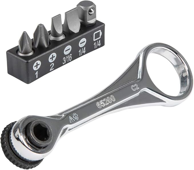 Klein Tools Mini Ratchet Set (5-Piece) and Hex Wrench Key Set (11 SAE Sizes)