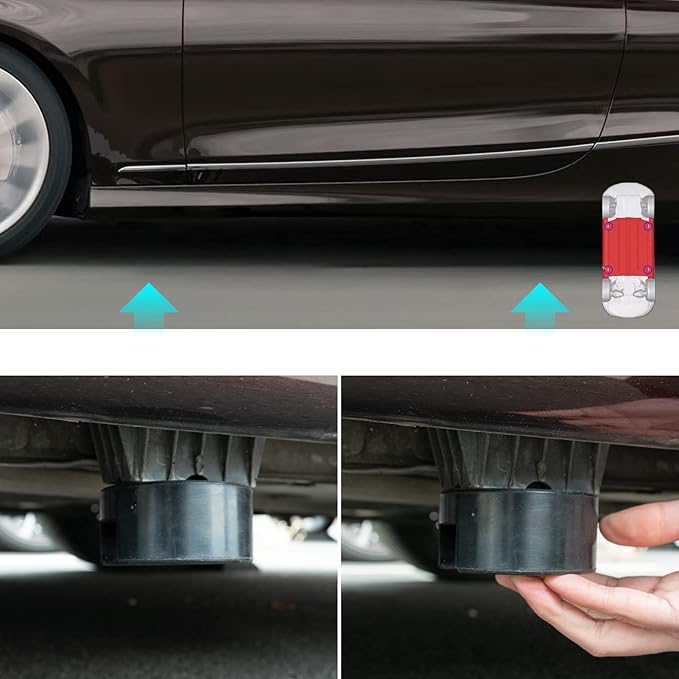 AUTOXBERT Car Lifting Jack & Jack Stand Adapter Pinch Weld Jack Pad Repair Tool Frame Protector for BMW 1 3 4 5 Series Lifting Wear-Resistant Support Chassis