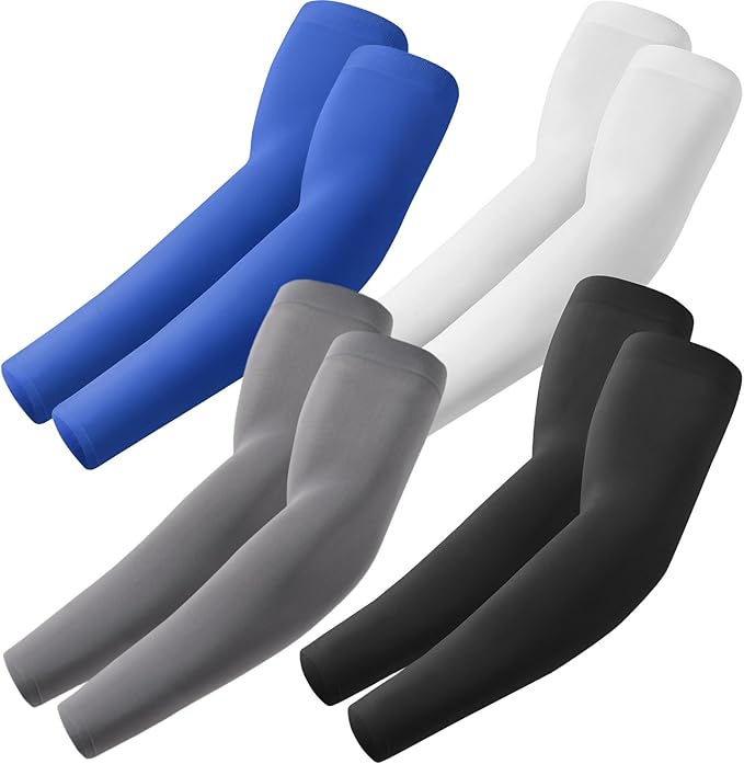 Arm Sleeves, Cooling UV Sun Protection Sports Compression for Men/Women