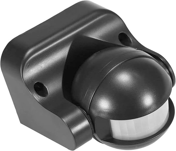 PIR Motion Sensor Light Switch-360° Detection Range, Bladk, 220-240V IP54 Infrared Occupancy Sensor Switch,Djustable Delay Indoor/Outdoor Wall Switch