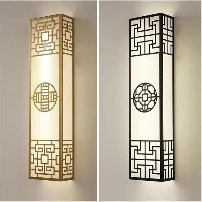 Chinese Style Bedroom Wall Lamp Strip Shaped Zen Background Wall Bedside Lamp Living Room,Bathroom