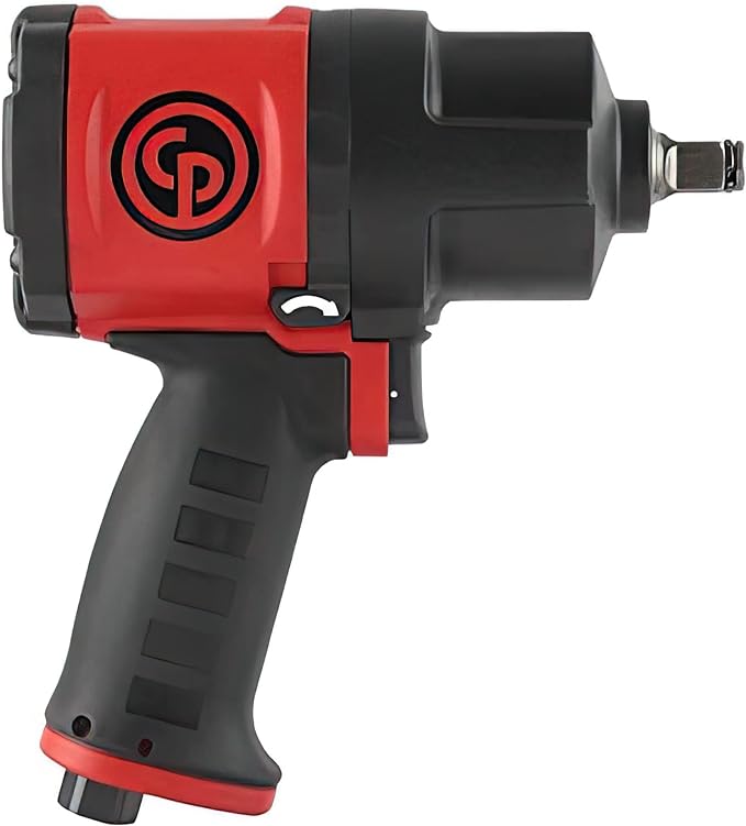 Chicago Pneumatic CP7748 1/2 Inch Air Impact Wrench, Red, Metal