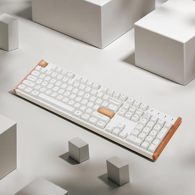 Keychron K10 HE Full-Size Hall Effect Keyboard Wireless, Rapid Trigger | Aluminum Wood Frame Hot-Swappable Magnetic Switches Adjustable Actuation 2.4 GHz Bluetooth USB-C PBT Keycaps QMK Custom RGB