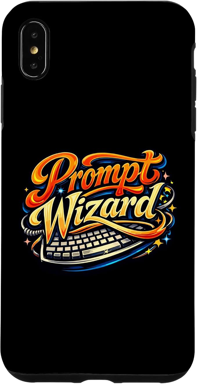 Prompt Wizard AI Retro Keyboard Case for iPhone Xs Max