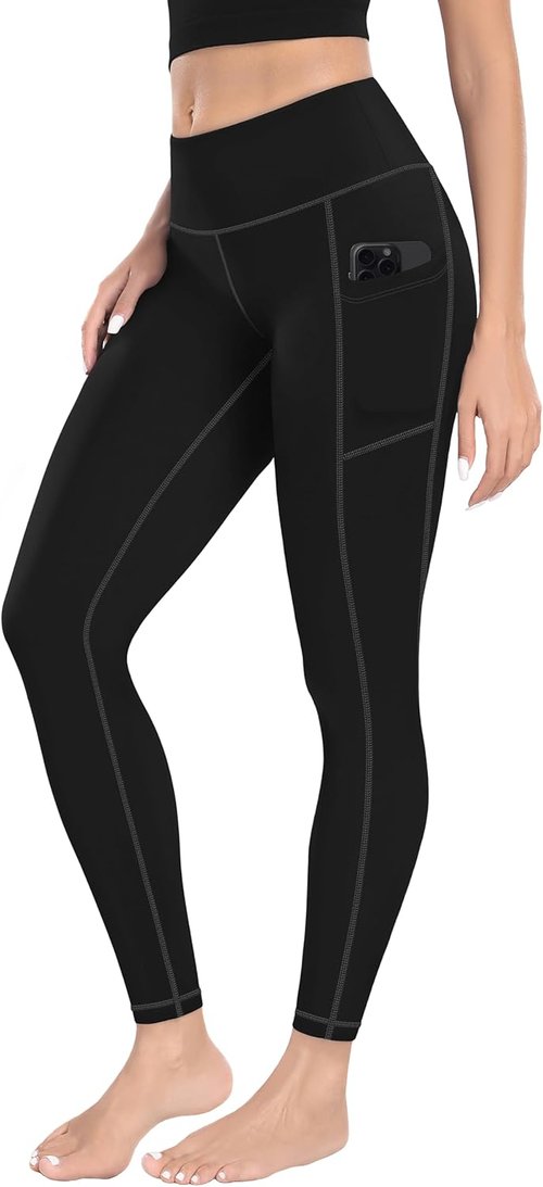 MIRITY High Waist Yoga Leggings - Buttery Soft Workout Pants with Pockets for Women | Single Pack