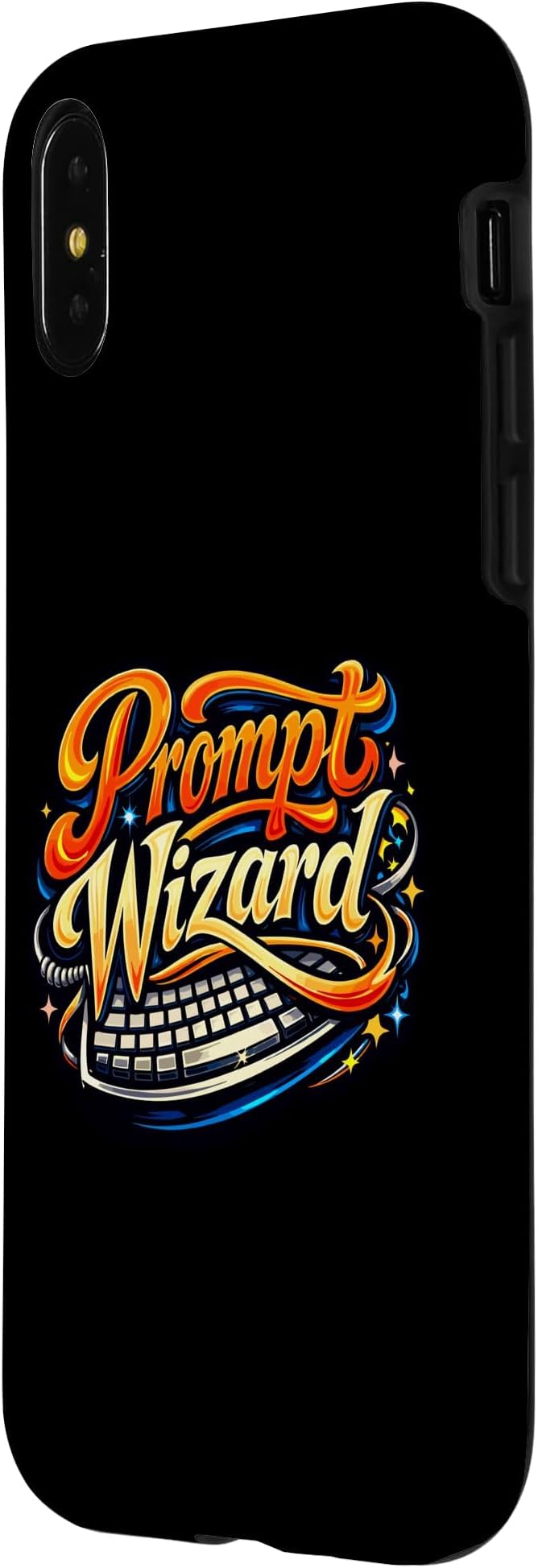 Prompt Wizard AI Retro Keyboard Case for iPhone X/XS