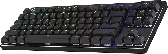 Logitech G PRO X TKL Lightspeed Wireless Gaming Keyboard (Tactile) - Black | Lightspeed wireless, Ultra-Portable Tenkeyless Design, LIGHTSYNC RGB, PBT keycaps, Tactile Switches