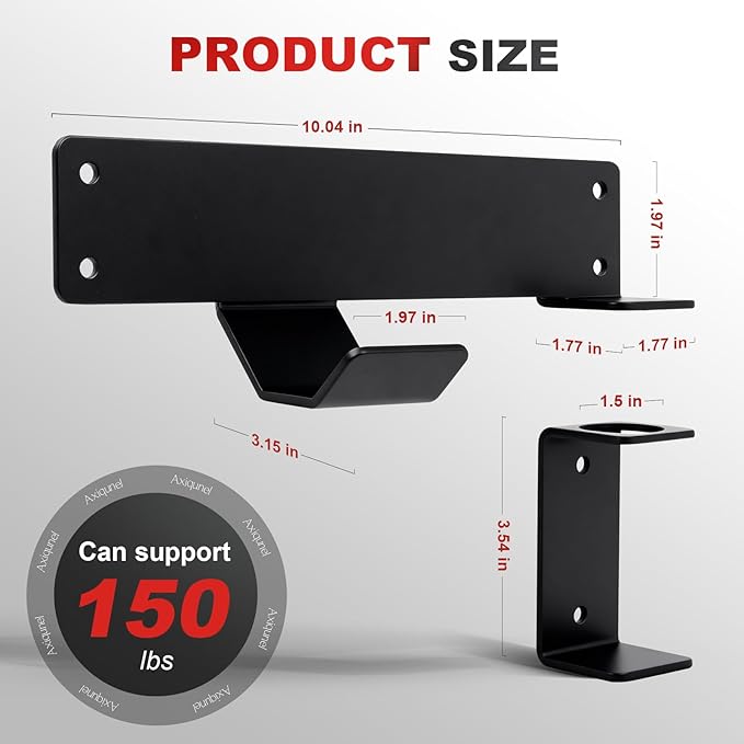 PIREKZUNT Jack Stand Wall Mount Rack Organizer, Heavy Duty Hydraulic Trolley Jack Storage Brackets, Garage Wall Mounted Tool Holder for Racing Car Trailer Truck Maintenance