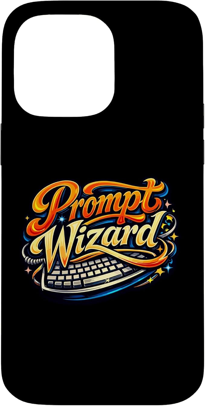 Prompt Wizard AI Retro Keyboard Case for iPhone 14 Pro Max