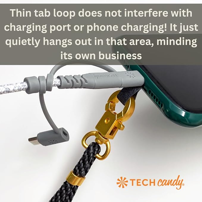 Tech Candy The Hookup Universal Lanyard Mobile Cell Phone Strap, Rose Gold - Quality, Wrist, Neck, Crossbody, Adjustable