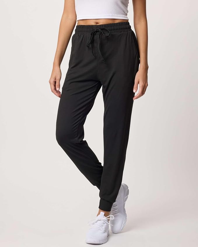 3 Pack Women's Lounge Joggers Sweatpant Active Athletic Yoga Workout Pocket | Available in Plus Size, Ladies Casual, Drawstring Gym Pants, Sleep Bottoms, Hiking, Running, Fitness, Exercise, Pajama, Soft