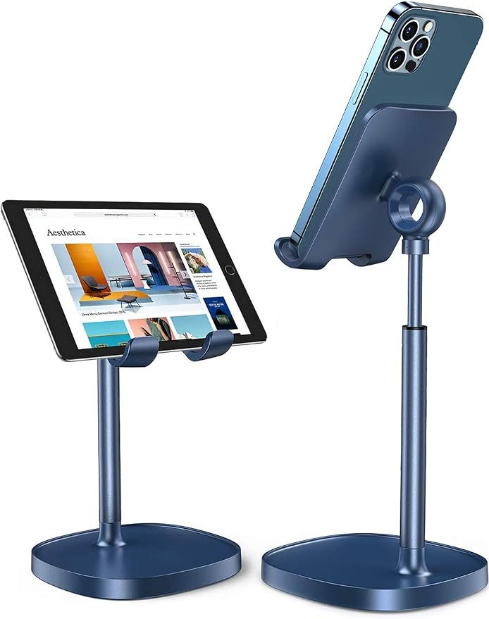 LISEN Cell Phone Stand Phone Holder for Desk, Gaming for Nintendo Switch | Desk Organizers and Accessories, Room Accessories, Adjustable Cell Phone Stand Compatible with Switch iPad, 4-10 in Devices
