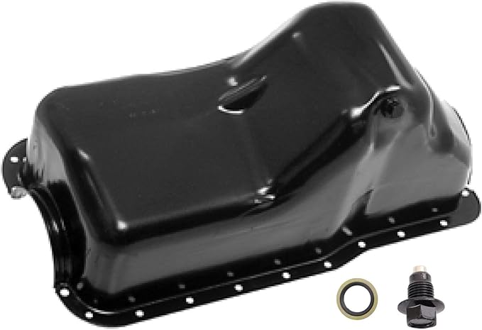 TRQ Engine Oil Pan Compatible with 1980-1996 Ford Bronco 1985-1996 E-150 Econoline E-150 Econoline Club Wagon 1985-1991 E-250 Econoline 1980-1983 F-100 F-150 F-250