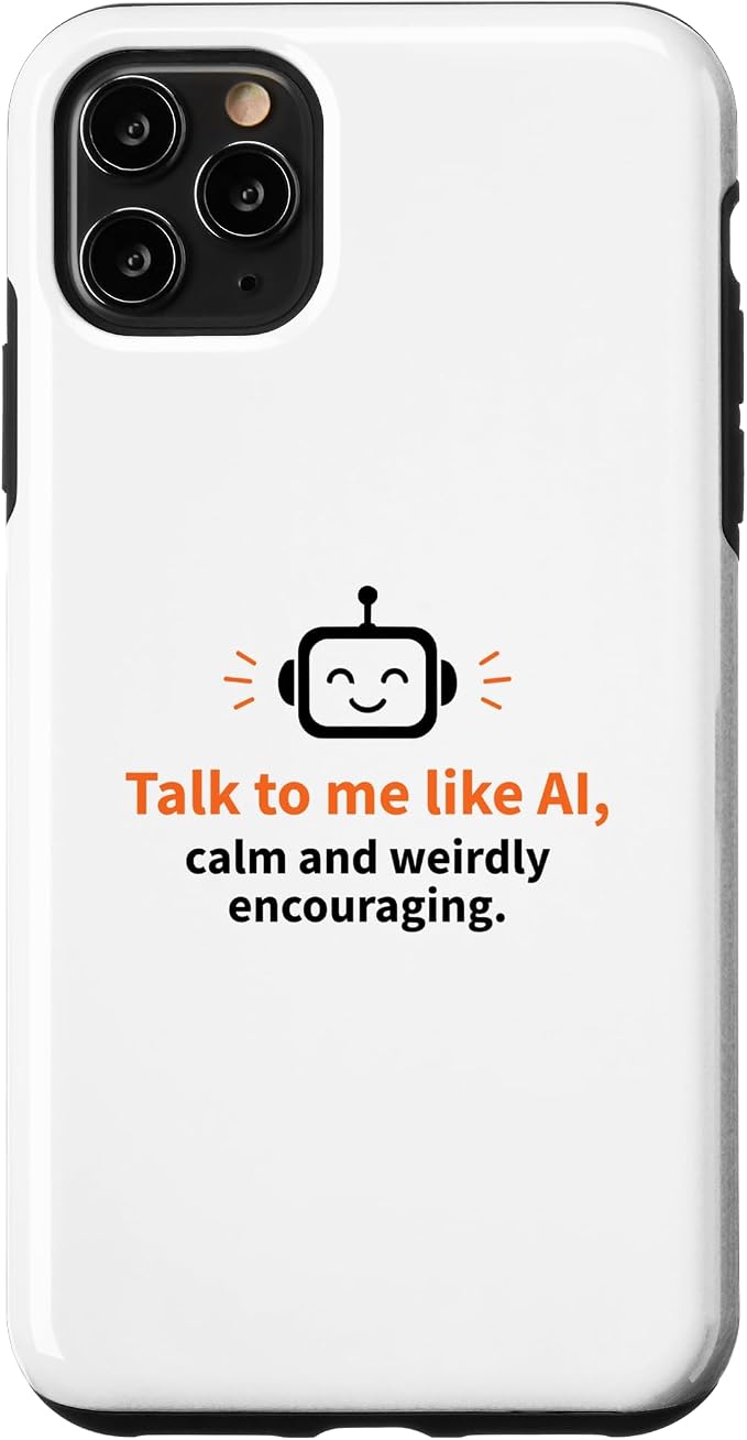 AI Robot Calm Encouraging Tech Support Case for iPhone 11 Pro Max