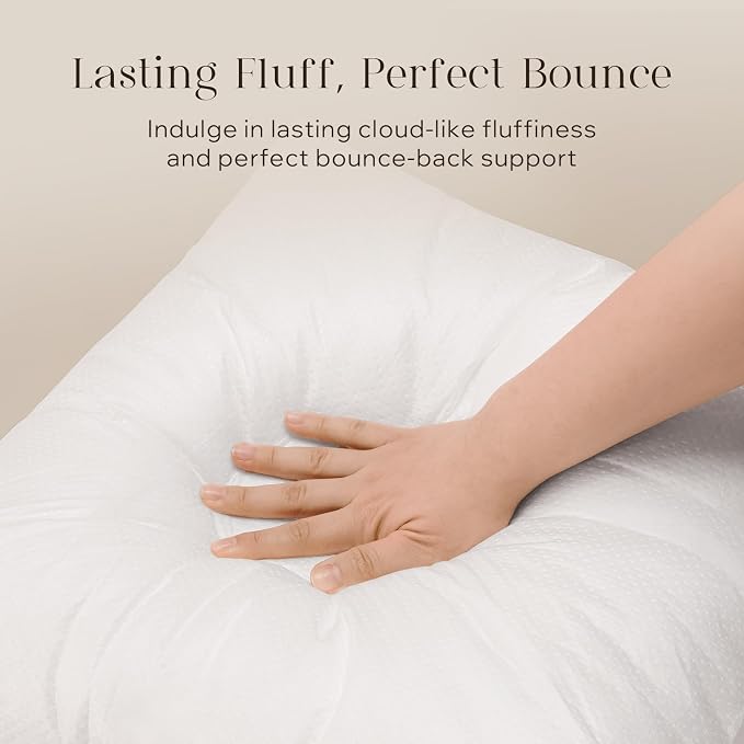 Phantoscope 18x18 Pillow Inserts, Throw Pillow Inserts for Couch, Pack of 8 | 100% Virgin Fiber Hypoallergenic Pillow Form, Soft Throw Pillow Inserts, Lightweight Throw Pillows for Couch Bed Pillows